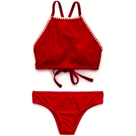 aerie Other - Aerie Crop Bikini Top & Hipster Cheeky Bottom